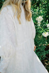 Daphne Embroidered Bridal Robe - Ivory