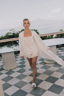  Chloe Rose Bridal Pyjama set - Ivory White