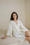 Camillo Bubble Wrap Robe - Orchid Print