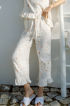 Remi Pyjama Trouser - Cream Floral